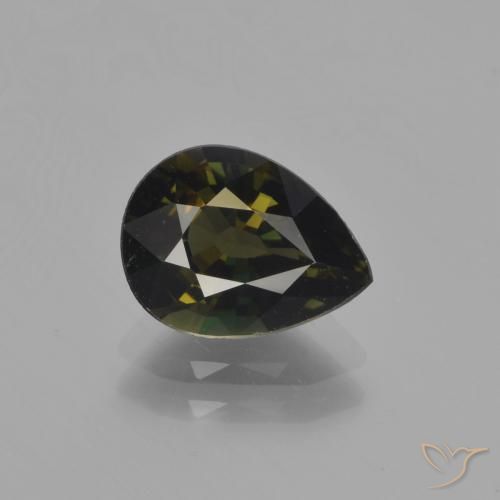 1.90ct طبيعي بني غامق كورنيروبين, شكل الكمثرى, VVS