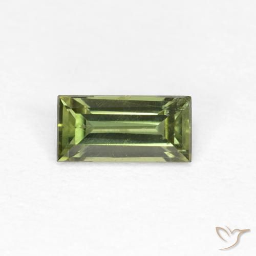 0.48ct طبيعي أخضر داكن-متوسط كورنيروبين, باجيت, VVS-VS