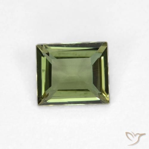 0.37ct طبيعي الأخضر الغامق كورنيروبين, باجيت, قليلا جدا