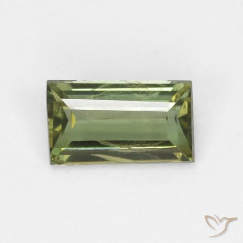 0.35ct طبيعي أخضر غامق كورنيروبين, باجيت, قليلا جدا