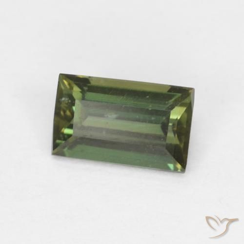 0.36ct طبيعي أخضر غامق كورنيروبين, باجيت, قليلا جدا