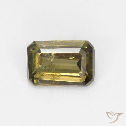 0.35ct طبيعي أخضر الغابة دافئ كورنيروبين, قص الزمرد, VS-SI