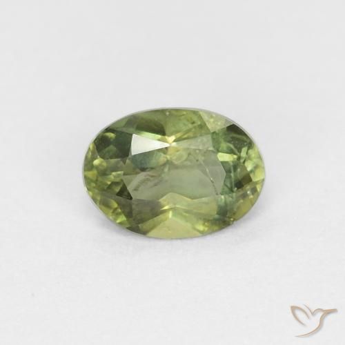 0.33ct طبيعي أخضر دافئ كورنيروبين, بيضوي, VS-SI