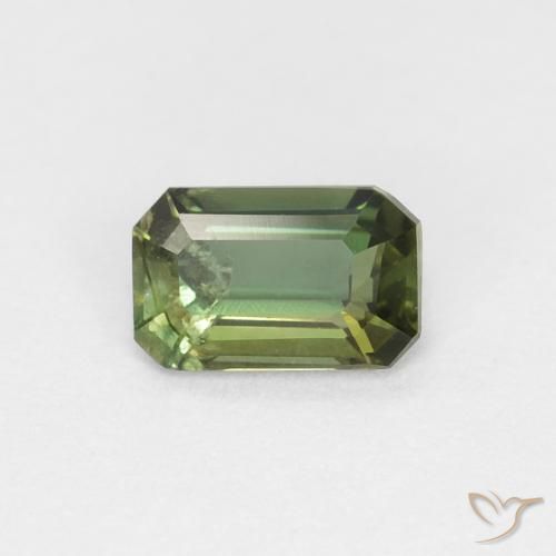 0.31ct طبيعي الأخضر الغامق كورنيروبين, قص الزمرد, VS-SI