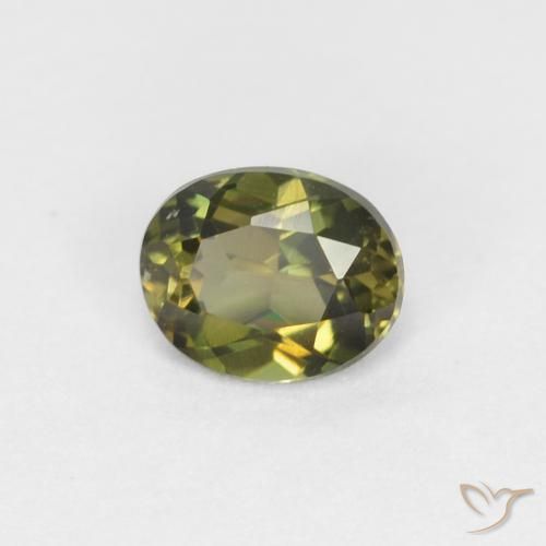 كورنيروبين Medium Dark-Green طبيعي، بيضوي، 0.36 قيراط، VVS