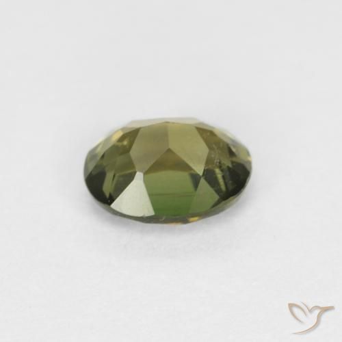 كورنيروبين Medium Dark-Green طبيعي، بيضوي، 0.36 قيراط، VVS
