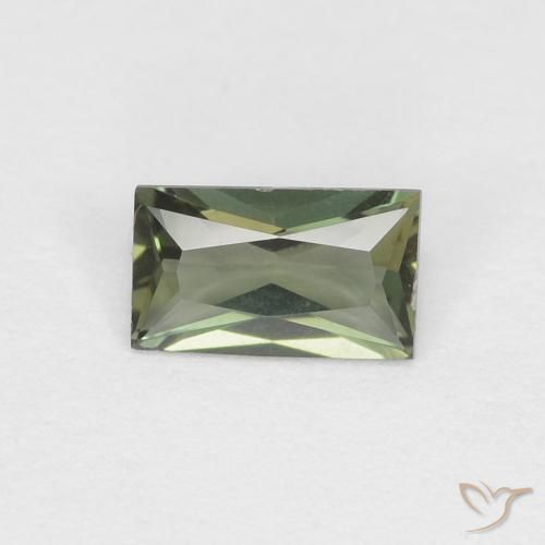 0.29ct طبيعي أخضر مصفر كورنيروبين, باجيت, قليلا جدا