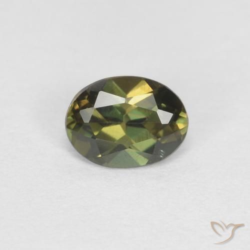0.29ct طبيعي الأخضر الغامق كورنيروبين, بيضوي, VVS