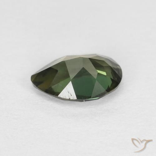 كورنيروبين Medium Light Green طبيعي، شكل الكمثرى، 0.40 قيراط، VVS