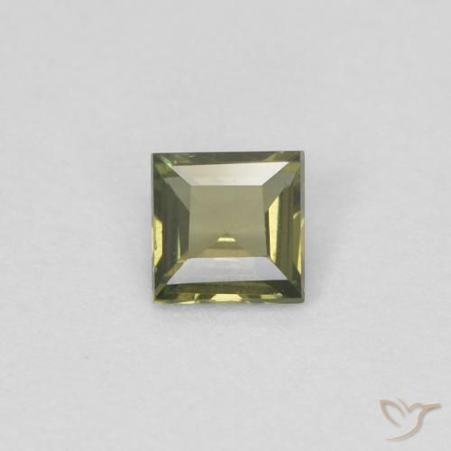 0.20ct طبيعي أخضر الغابة دافئ كورنيروبين, مربع, VVS