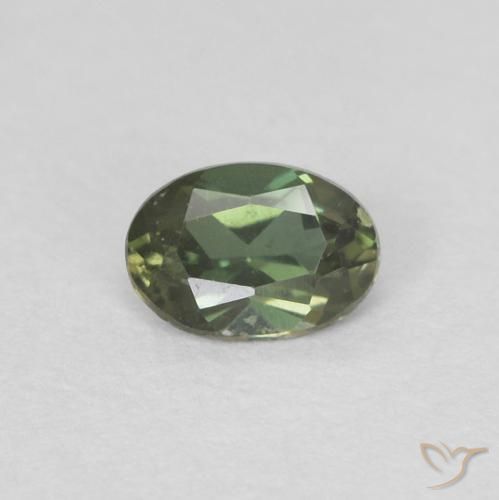 0.17ct طبيعي أخضر ذهبى كورنيروبين, بيضوي, VVS
