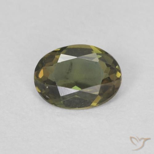 0.25ct طبيعي أخصر بنى كورنيروبين, بيضوي, VVS