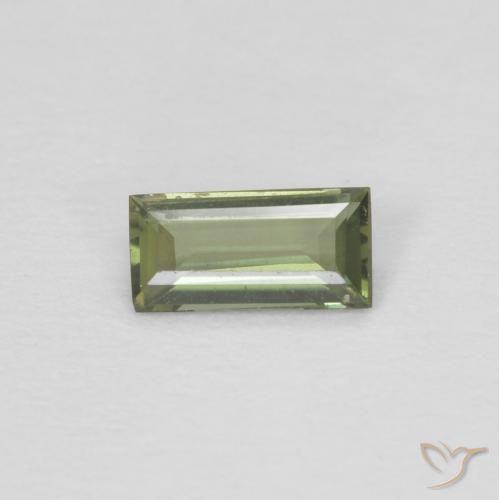 0.20ct طبيعي الأخضر الغامق كورنيروبين, باجيت, VVS