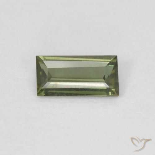 0.25ct طبيعي أخضر متوسط كورنيروبين, باجيت, VVS