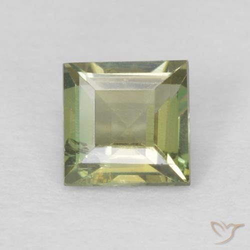 0.25ct طبيعي أخضر الغابة فاتح كورنيروبين, مربع, قليلا جدا