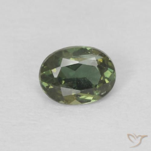 0.16ct طبيعي Medium Dark-Green كورنيروبين, بيضوي, قليلا جدا