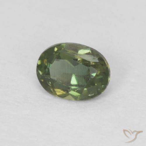 كورنيروبين Medium Dark-Green طبيعي، بيضوي، 0.16 قيراط، قليلا جدا
