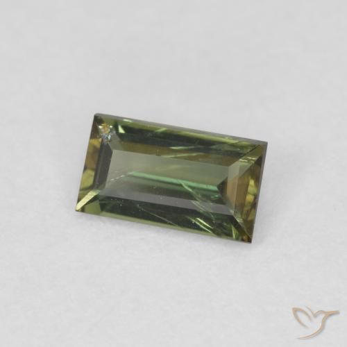 كورنيروبين Medium Light Green طبيعي، باجيت، 0.40 قيراط، قليلا جدا