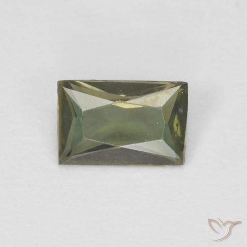 0.31ct طبيعي أخصر بنى كورنيروبين, باجيت, قليلا جدا