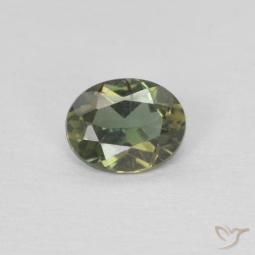 0.26ct طبيعي أخصر بنى كورنيروبين, بيضوي, VVS-VS