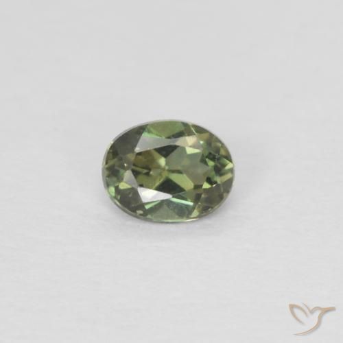 0.16ct طبيعي أخضر متوسط كورنيروبين, بيضوي, VVS-VS