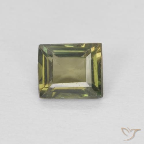 0.36ct طبيعي أخضر غامق كورنيروبين, باجيت, قليلا جدا