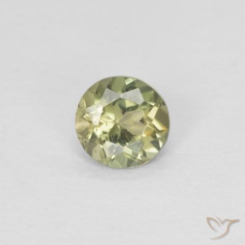 0.20ct طبيعي أخضر المريمية كورنيروبين, دائري, قليلا جدا