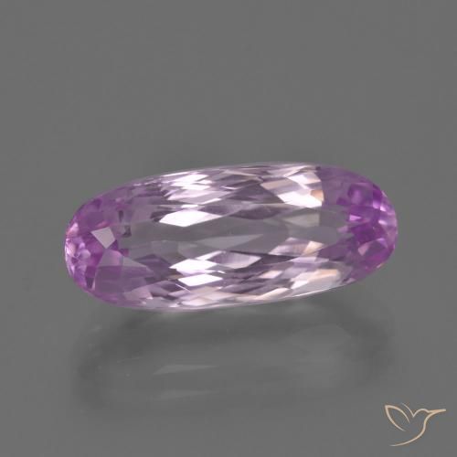 7.04ct طبيعي أرجوانى فاتح جدا كونزيت, بيضوي, VVS