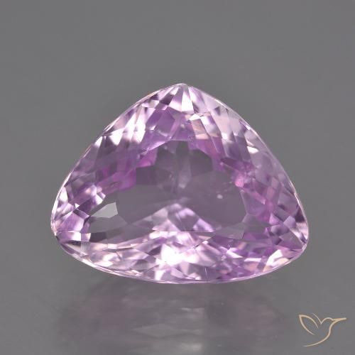 11.09ct طبيعي وردى أرجوانى فاتح كونزيت, مثلثى, قليلا جدا