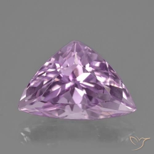 11.15ct طبيعي وردى أرجوانى ملكى كونزيت, مثلثى, VVS-VS