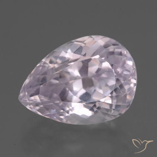 11.53ct طبيعي درجة لون الوردى الفاتح جدا كونزيت, شكل الكمثرى, قليلا جدا