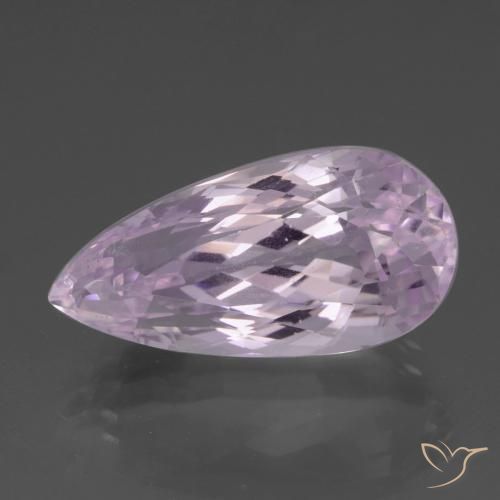 21.74ct طبيعي درجة لون الوردى الفاتح جدا كونزيت, شكل الكمثرى, قليلا جدا