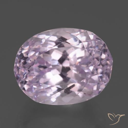 13.83ct طبيعي وردى فاتح-متوسط كونزيت, بيضوي, قليلا جدا