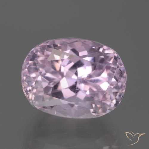 11.64ct طبيعي وردى فاتح-متوسط كونزيت, بيضوي, قليلا جدا