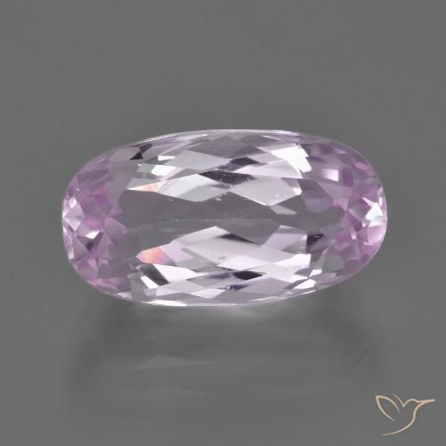 6.95ct طبيعي أرجوانى وردى فاتح كونزيت, بيضوي, قليلا جدا