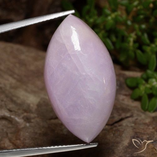 39.37ct طبيعي وردى أرجوانى كونزيت, ماركيز, نصف شفاف