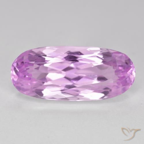 11.06ct طبيعي أرجوانى بنفسجى وردى كونزيت, بيضوي, قليلا جدا