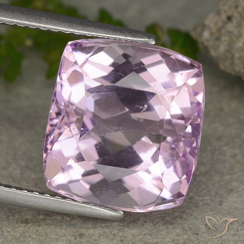 11.22ct طبيعي أرجوانى بنفسجى وردى فاتح كونزيت, وسادة, قليلا جدا