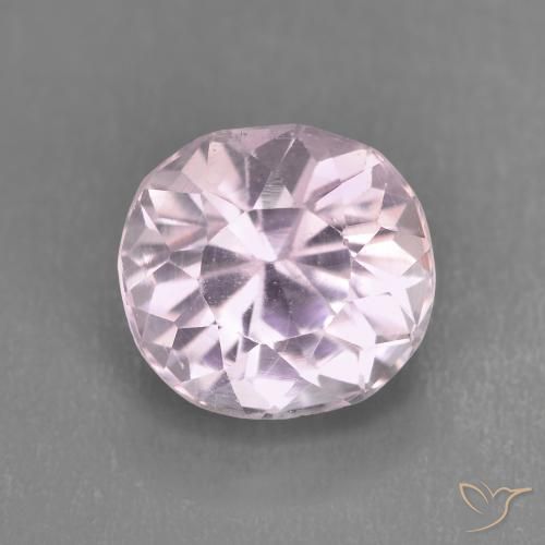 3.46ct طبيعي وردى فاتح جدا كونزيت, بيضوي, قليلا جدا