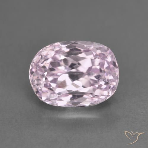 3.38ct طبيعي وردى متوسط كونزيت, بيضوي, قليلا جدا