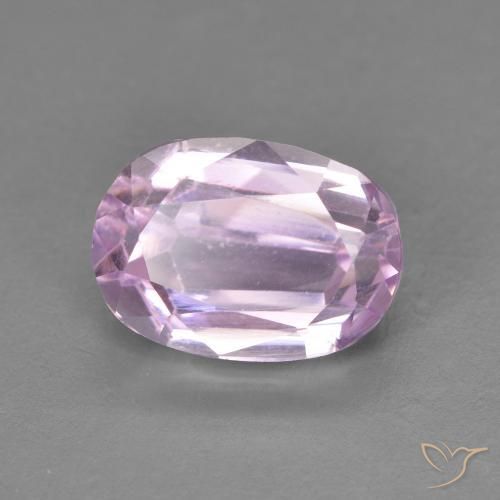 3.60ct طبيعي وردى أرجوانى فاتح كونزيت, بيضوي, VVS