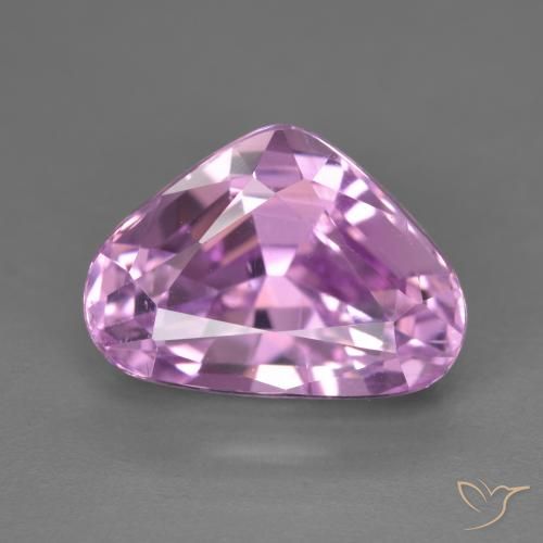 9.68ct طبيعي أرجوانى متوسط كونزيت, شكل الكمثرى, VVS-VS
