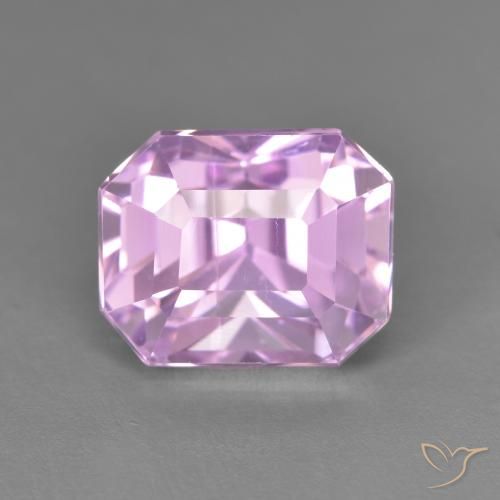 6.62ct طبيعي أرجوانى بنفسجى وردى فاتح كونزيت, قص الزمرد, VVS-VS