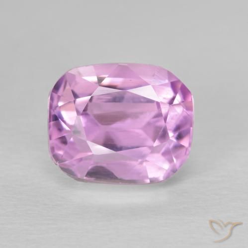 3.47ct طبيعي أرجوانى متوسط كونزيت, وسادة, قليلا جدا