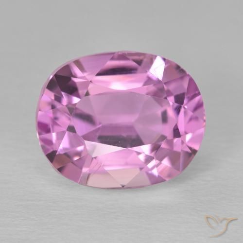 8.10ct طبيعي أرجوانى متوسط كونزيت, بيضوي, VVS-VS