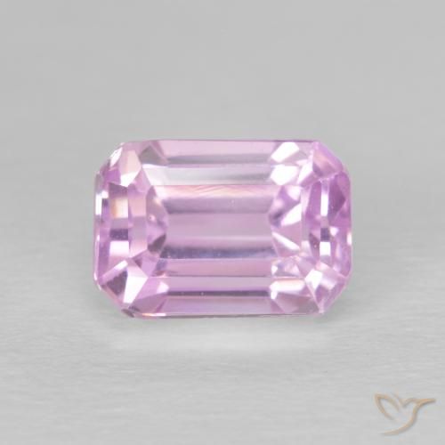 3.03ct طبيعي درجة لون الوردى الكرزى كونزيت, قص الزمرد, VVS-VS