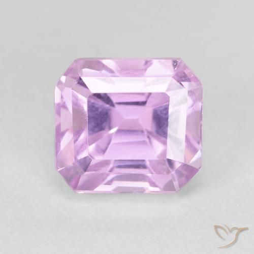 3.97ct طبيعي أرجوانى فاتح كونزيت, قص الزمرد, VVS-VS