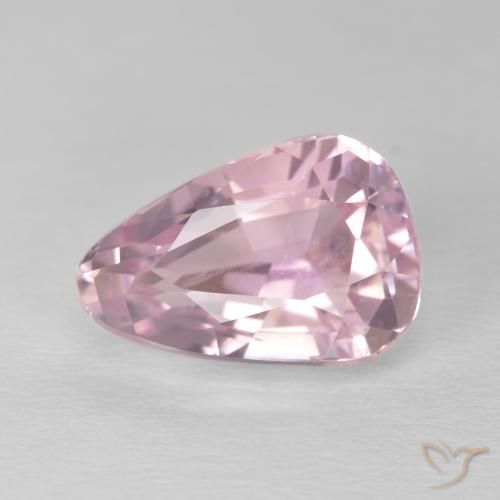 5.57ct طبيعي وردى العلكة فاتح كونزيت, شكل الكمثرى, VVS