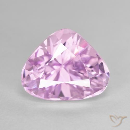 7.76ct طبيعي أرجوانى متوسط كونزيت, شكل الكمثرى, VVS