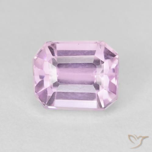 3.03ct طبيعي أرجوانى بنفسجى وردى كونزيت, قص الزمرد, قليلا جدا